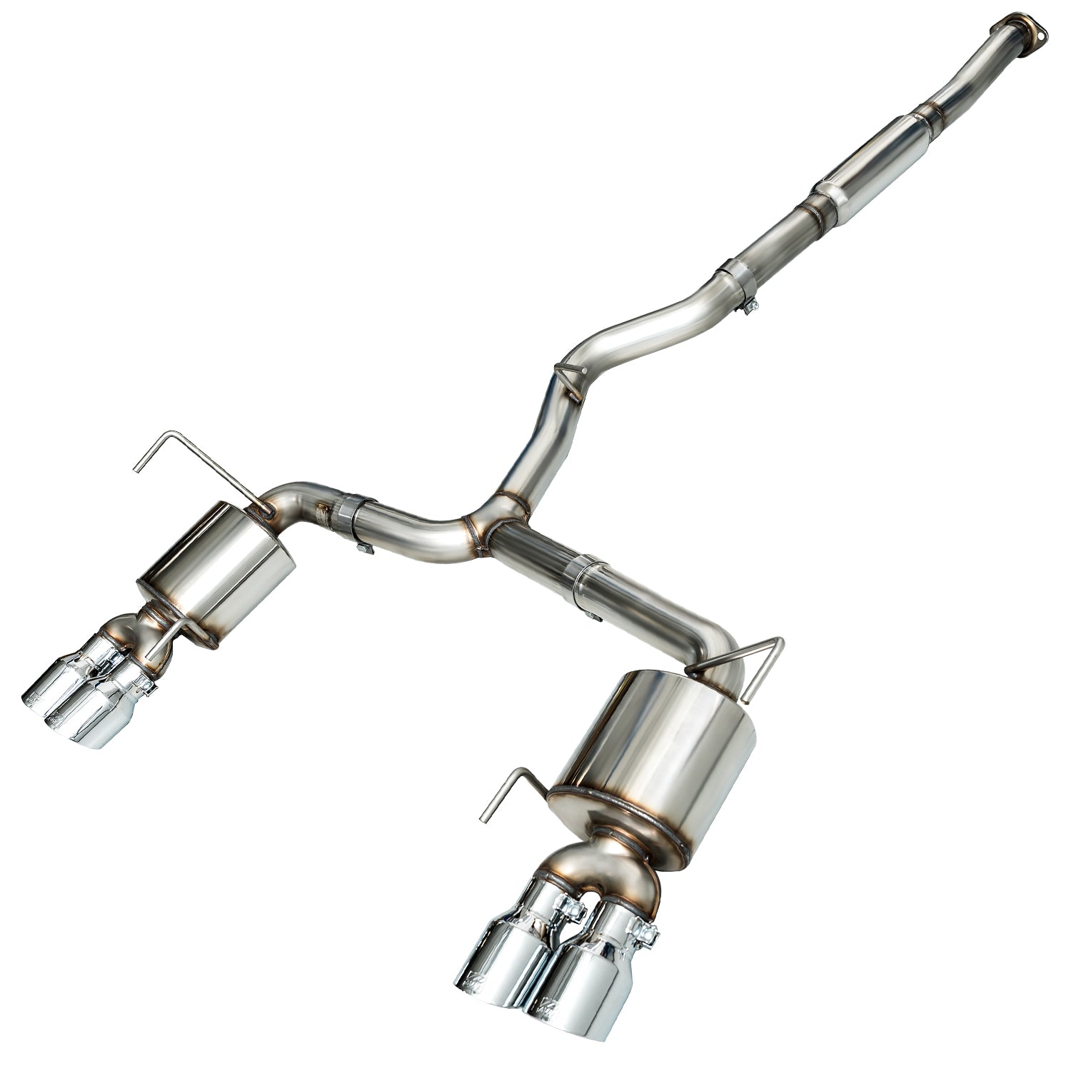 AWE Touring Edition Catback Exhaust w/ Chrome Silver Tips - 2015-2021 WRX