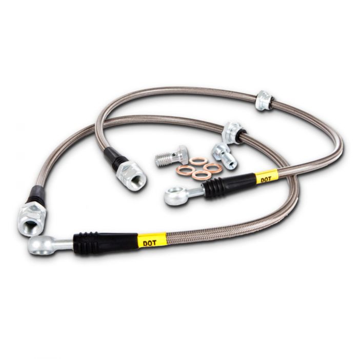 STOPTECH STAINLESS STEEL BRAKE LINES - FRONT - 02-05 WRX