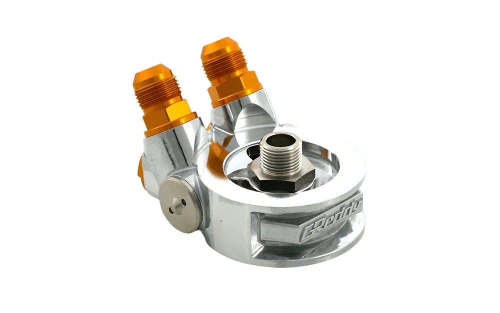 GReddy Std. Oil Cooler Block Adapter - 10AN - EJ Subaru models